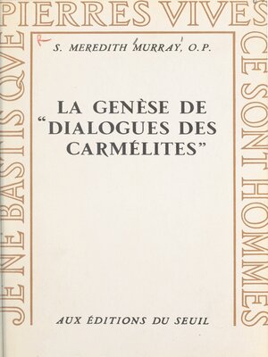cover image of La genèse de Dialogues des Carmélites